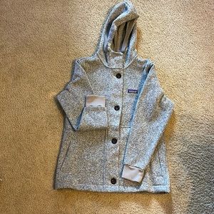 Patagonia grey button up light weight jacket 100% recycled polyester